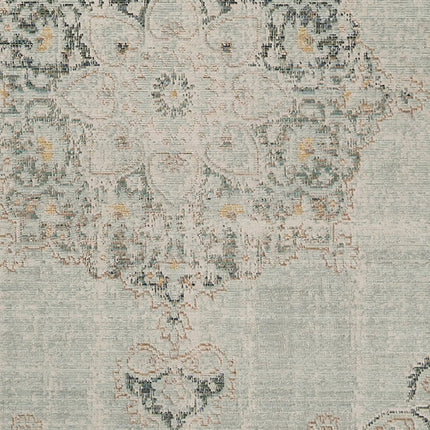 9' X 13' Tan And Light Green Medallion Area Rug HomeRoots