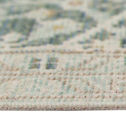 9' X 13' Tan And Light Green Medallion Area Rug HomeRoots
