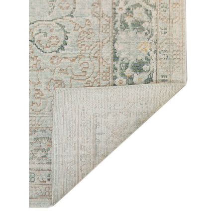 9' X 13' Tan And Light Green Medallion Area Rug HomeRoots