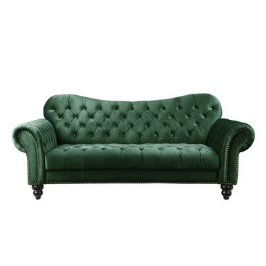 ACME 53400 Iberis Sofa, Green Velvet (1Set/2Ctn) ACME Furniture