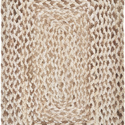 19" Set of Four Ivory And Natural Jute Placemats HomeRoots
