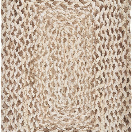 19" Set of Four Ivory And Natural Jute Placemats HomeRoots