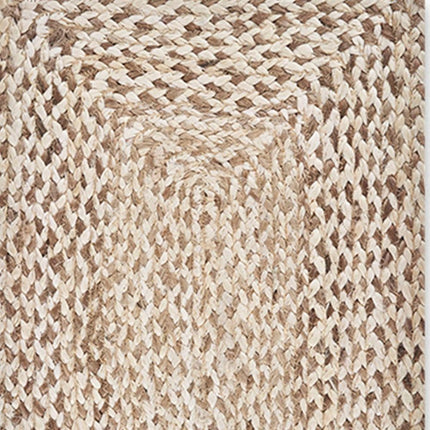 19" Set of Four Ivory And Natural Jute Placemats HomeRoots
