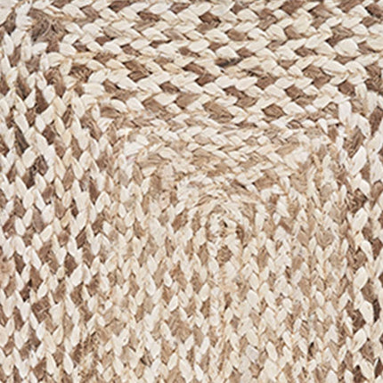 19" Set of Four Ivory And Natural Jute Placemats HomeRoots