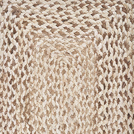 19" Set of Four Ivory And Natural Jute Placemats HomeRoots
