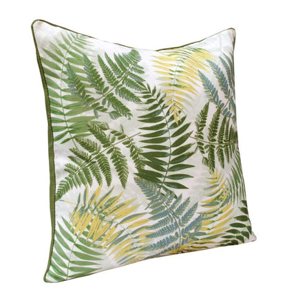 Set of Two 20" Green and Yellow Throw Pillows HomeRoots