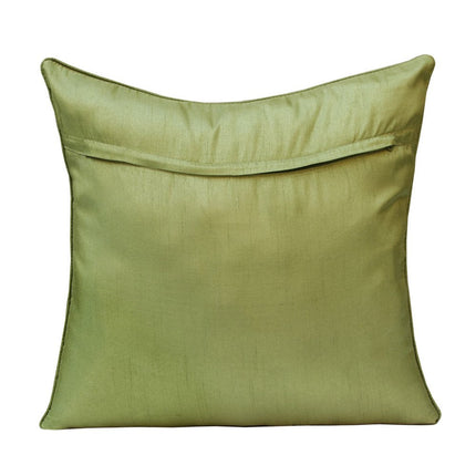 Set of Two 20" Green and Yellow Throw Pillows HomeRoots