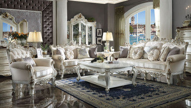 ACME 53460 Picardy II Sofa with 7 Pillows, Fabric & Antique Pearl ACME Furniture