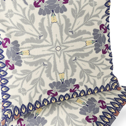 Set of Two Gray And Beige Botanical Indoor Outdoor Throw Pillow HomeRoots