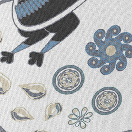 Set of Two White Black Gray And Blue Peacock Indoor Outdoor Throw Pillow HomeRoots