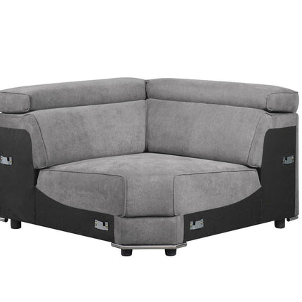 ACME 53721 Alwin Modular Wedge, Dark Gray Fabric