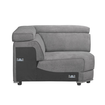 ACME 53721 Alwin Modular Wedge, Dark Gray Fabric