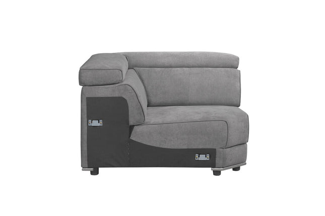 ACME 53721 Alwin Modular Wedge, Dark Gray Fabric
