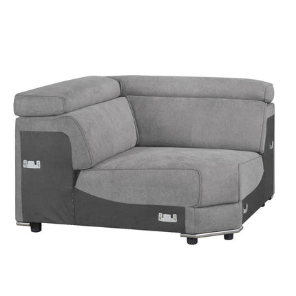 ACME 53721 Alwin Modular Wedge, Dark Gray Fabric