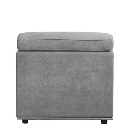 ACME 53722 Alwin Modular Armless Chair, Dark Gray Fabric
