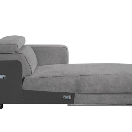 ACME 53723 Alwin Modular RF Chaise, Dark Gray Fabric