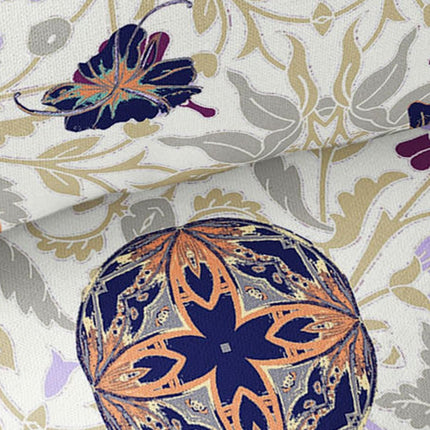 Set of Two White And Purple Peacock Indoor Outdoor Throw Pillow HomeRoots