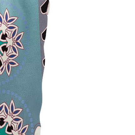 Set of Two Purple Blue And Gray Peacock Floral Indoor Outdoor Throw Pillow HomeRoots