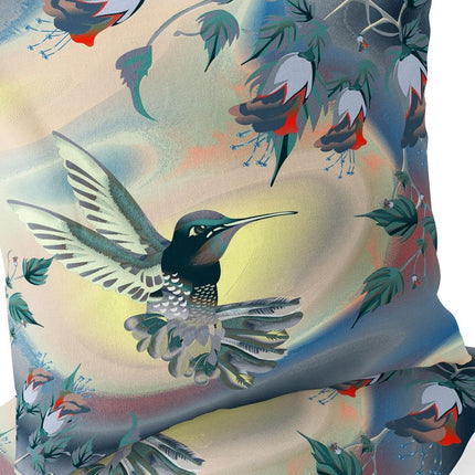 Set of Two Yellow Green And Blue Bird Indoor Outdoor Throw Pillow HomeRoots