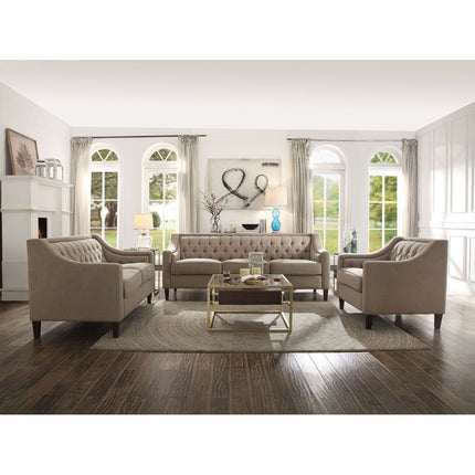 ACME 54010 Suzanne Sofa, Beige Fabric