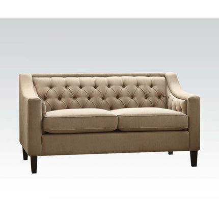 ACME 54011 Suzanne Loveseat, Beige Fabric
