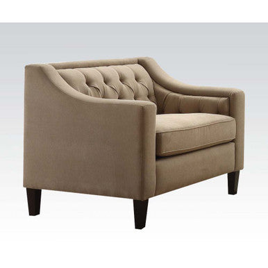 ACME 54012 Suzanne Chair, Beige Fabric ACME Furniture