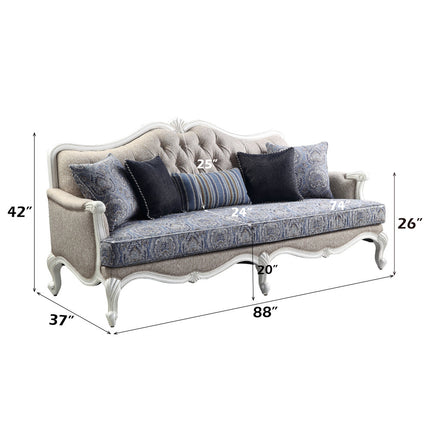 ACME 54310 Ciddrenar Sofa with 5 Pillows  5