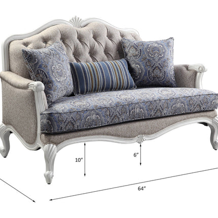 ACME 54311 Ciddrenar Loveseat with 3 Pillows  5