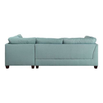 ACME 54390 Laurissa Teal Right Facing Sectional Sofa  3