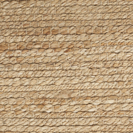 10' Natural Jute Flatweave Handmade Runner Rug HomeRoots