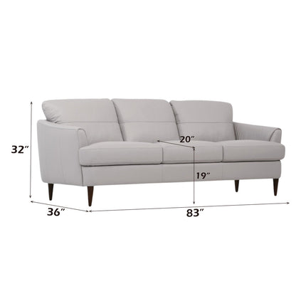 ACME 54575 Helena Sofa, Pearl Gray Leather