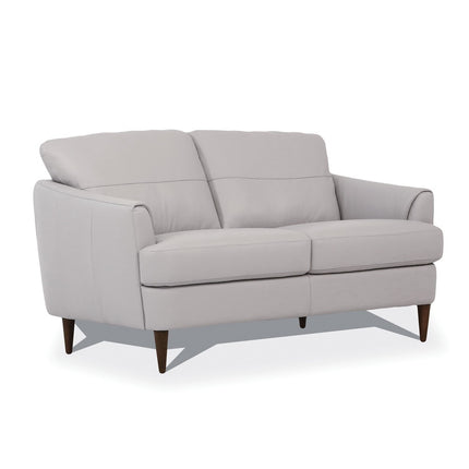 ACME 54576 Helena Loveseat, Pearl Gray Leather