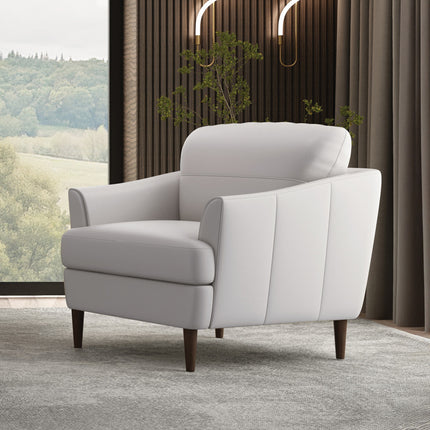 ACME 54577 Helena Chair, Pearl Gray Leather