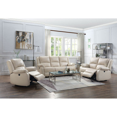 ACME 54610 Zuriel Power Motion Sofa, Beige PU ACME Furniture