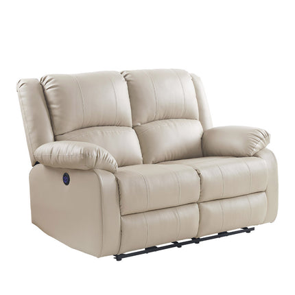 ACME 54611 Zuriel Power Motion Loveseat, Beige PU  3