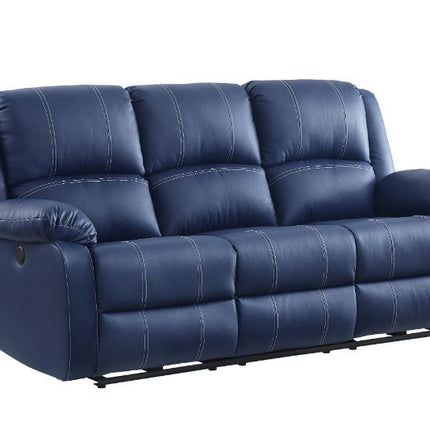 ACME 54615 Zuriel Power Motion Sofa, Blue PU