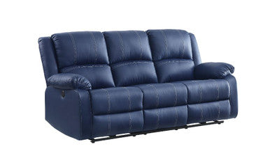 ACME 54615 Zuriel Power Motion Sofa, Blue PU ACME Furniture