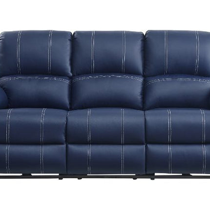 ACME 54615 Zuriel Power Motion Sofa, Blue PU  6