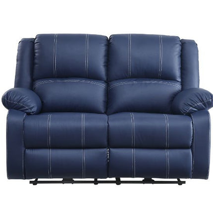 ACME 54616 Zuriel Power Motion Loveseat, Blue PU  4