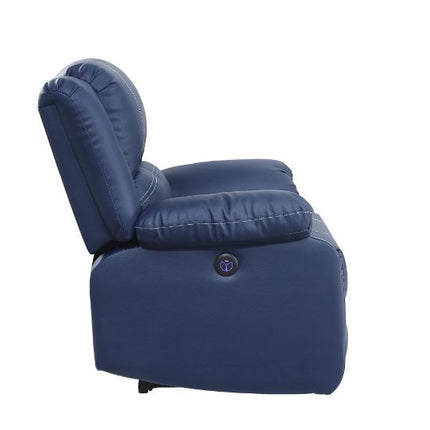 ACME 54616 Zuriel Power Motion Loveseat, Blue PU  3