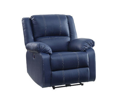 ACME 54617 Zuriel Power Recliner, Blue PU ACME Furniture