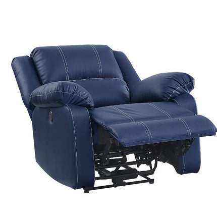 ACME 54617 Zuriel Power Recliner, Blue PU  1