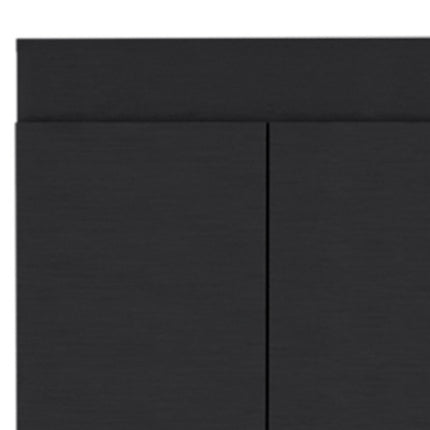 67" Black Wood Pantry Or Storage Closet HomeRoots