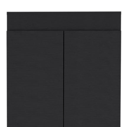 67" Black Wood Pantry Or Storage Closet HomeRoots