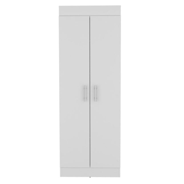 67" White Wood Pantry Or Storage Closet HomeRoots