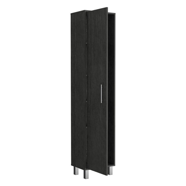 71" Gray Wood Pantry Or Storage Closet HomeRoots