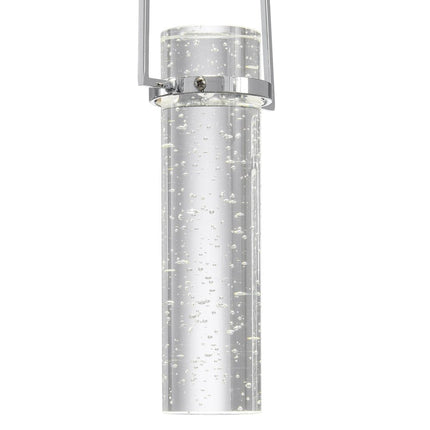 Silver And Clear Five Light Metal Dimmable Smart Enabled Chandelier With Clear Shades HomeRoots
