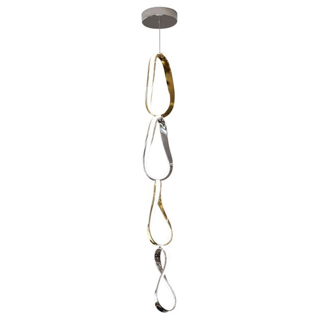 Gold And Silver Metal LED Dimmable Smart Enabled Chandelier HomeRoots