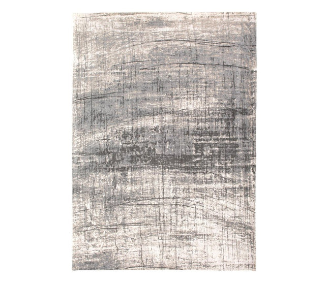 9' X 13' Gray and White Abstract Non Skid Area Rug HomeRoots