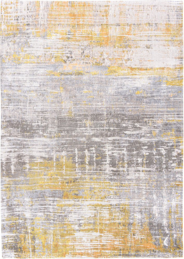 9' X 13' Gray and Yellow Abstract Non Skid Area Rug HomeRoots